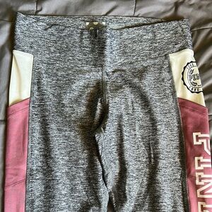 Gray and Pink Leggings brand PINK